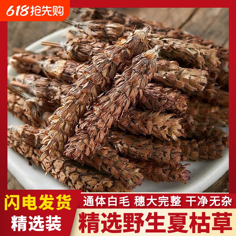 野生夏枯草中草药材白毛夏枯球泡水喝草夏菇草夏谷草新鲜中药菊花