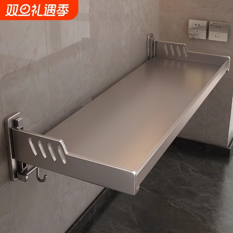 厨房置物架多功能免打孔壁挂式调料架收纳架子微波炉承重免钉加宽