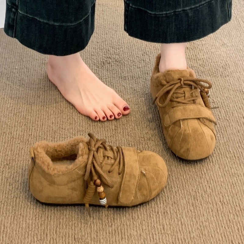 厚底勃肯鞋女款2025新款冬季爆款加绒加厚保暖雪地靴豆豆毛毛棉鞋,女鞋,时尚雪地靴,淘宝优惠券,粉丝福利购,淘宝优惠卷