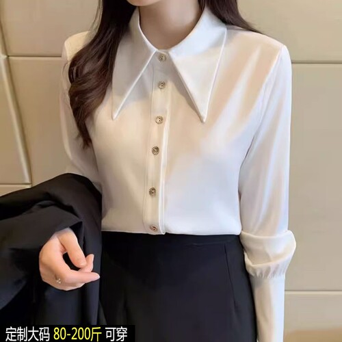 大码白衬衫长袖|超1000次加购