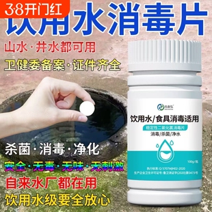 饮用水净水片户外净化水药片野外生存消毒片水井水消毒粉漂白食用