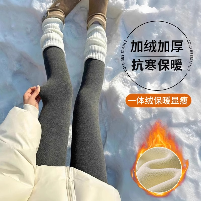 灰色加绒打底裤|超2000次加购