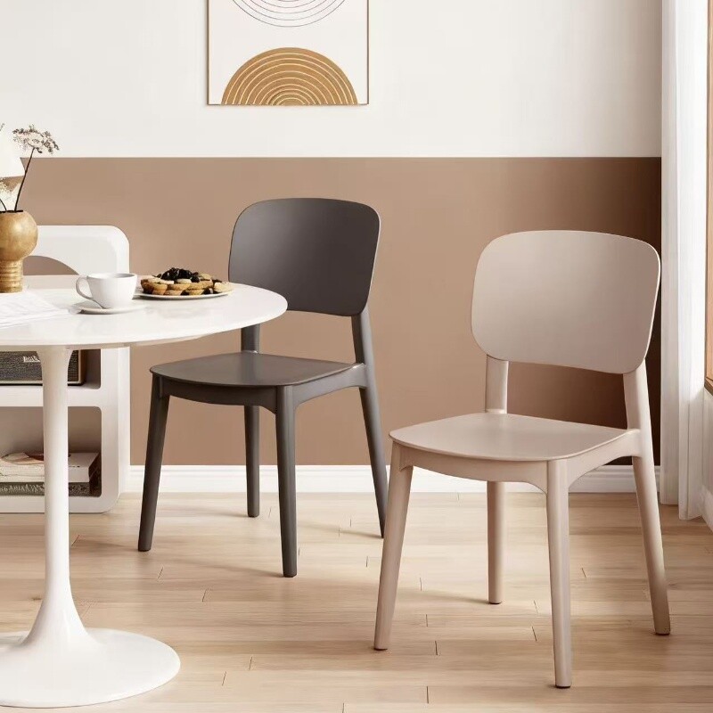 现代简约塑料餐椅家用加厚靠背凳子北欧高级餐桌椅久坐舒服椅子