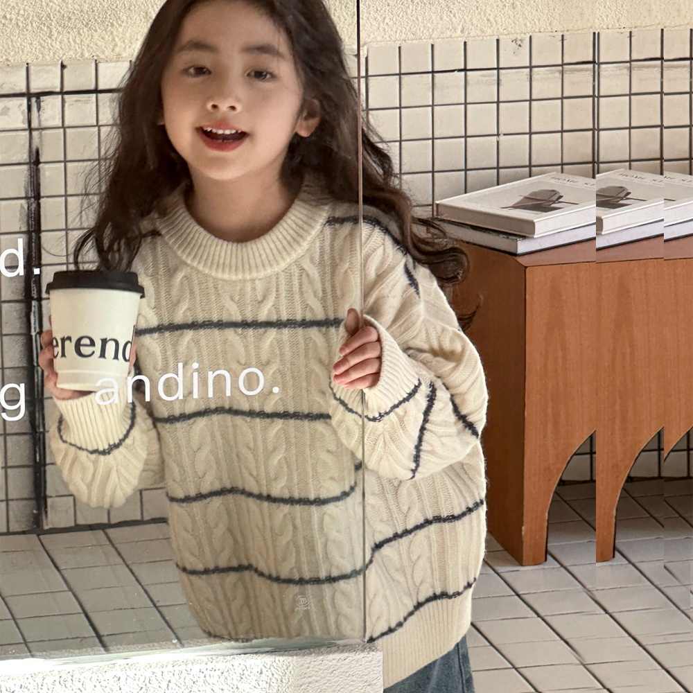 女童毛衣儿童秋装2025新款韩系穿搭针织打底衫春秋慵懒风大童上衣