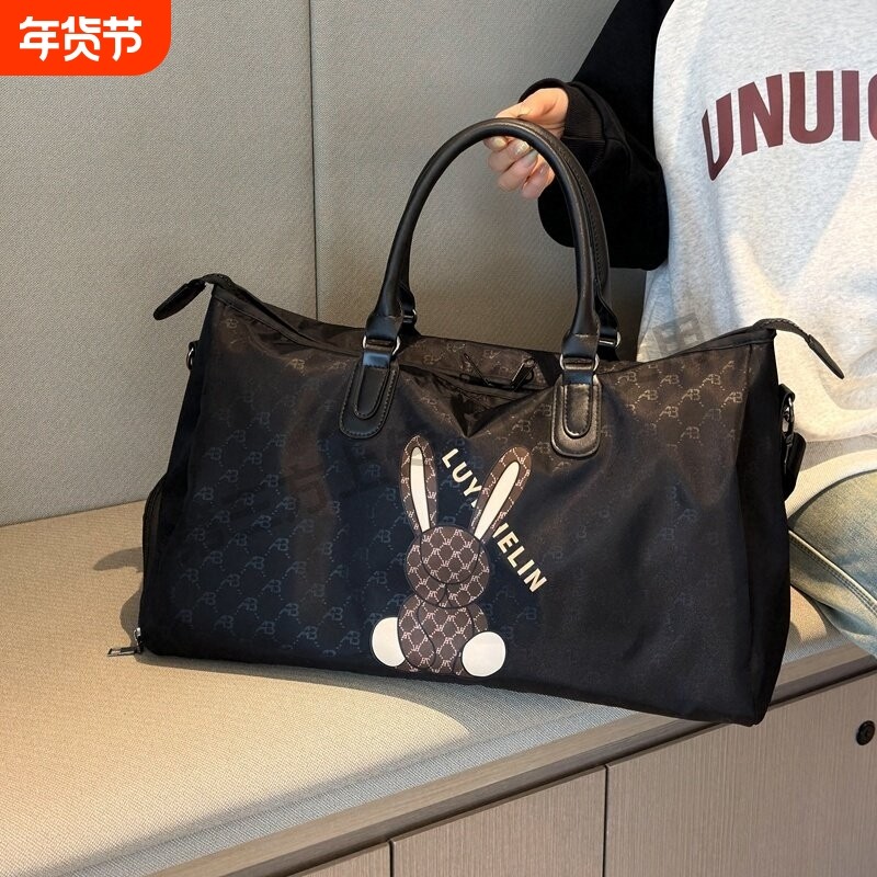 旅行包女行李收纳袋男手提包便携大容量轻便出行包时尚健身包斜挎