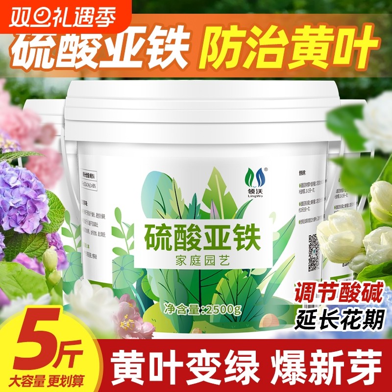 硫酸亚铁花肥料水溶肥栀子花专用肥喜酸植物花卉铁肥家用盆栽通用