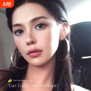 other/其他千禧辣妹风银色超大圆圈耳环女夸张素圈大耳圈高级感