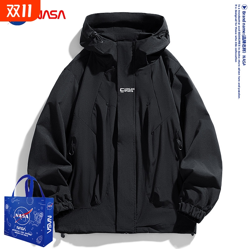 户外防风冲锋衣黑色L|284人收藏