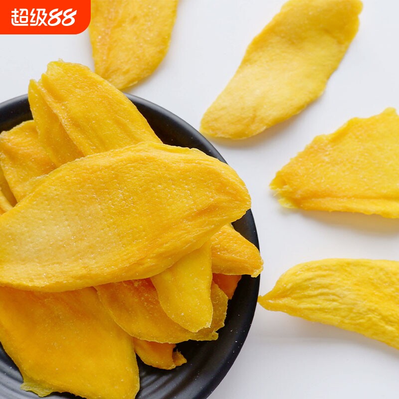 芒果干500g厚切水果干蜜饯果脯小吃解馋大袋零食特产健康新鲜鲜果
