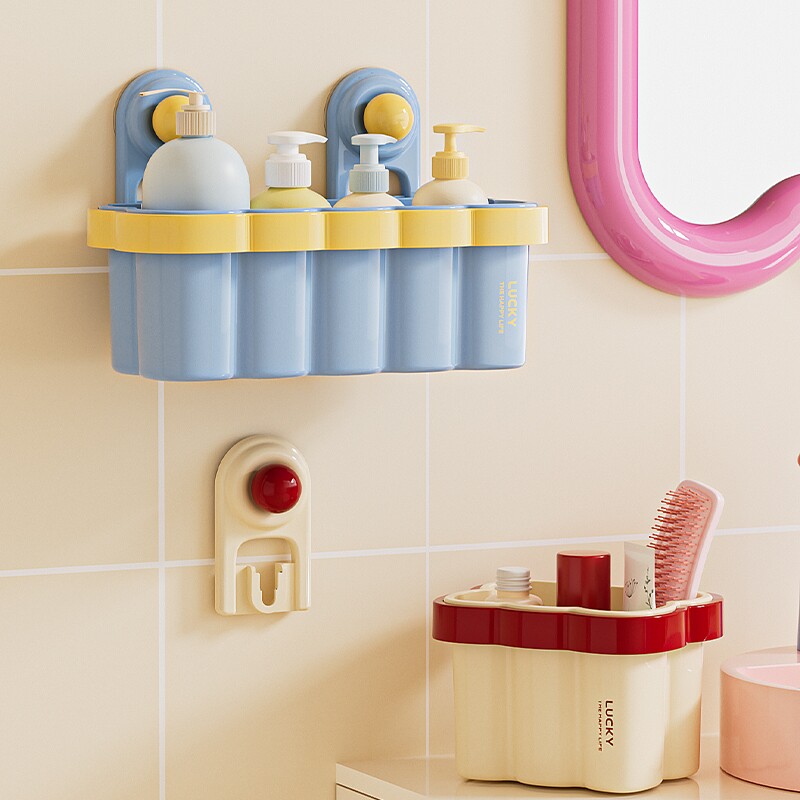 卫生间置物架免打孔墙上多功能壁挂式浴室厕所洗漱台护肤品收纳架