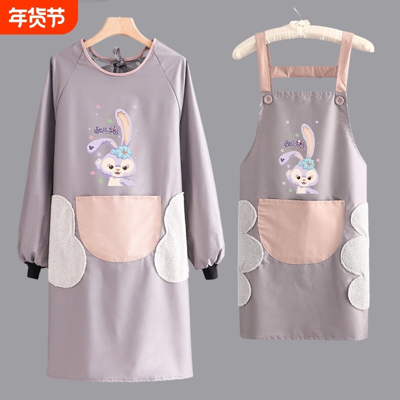 防水围裙厨房家用2026新款高级感年轻款做饭防油可擦手罩衣女围腰