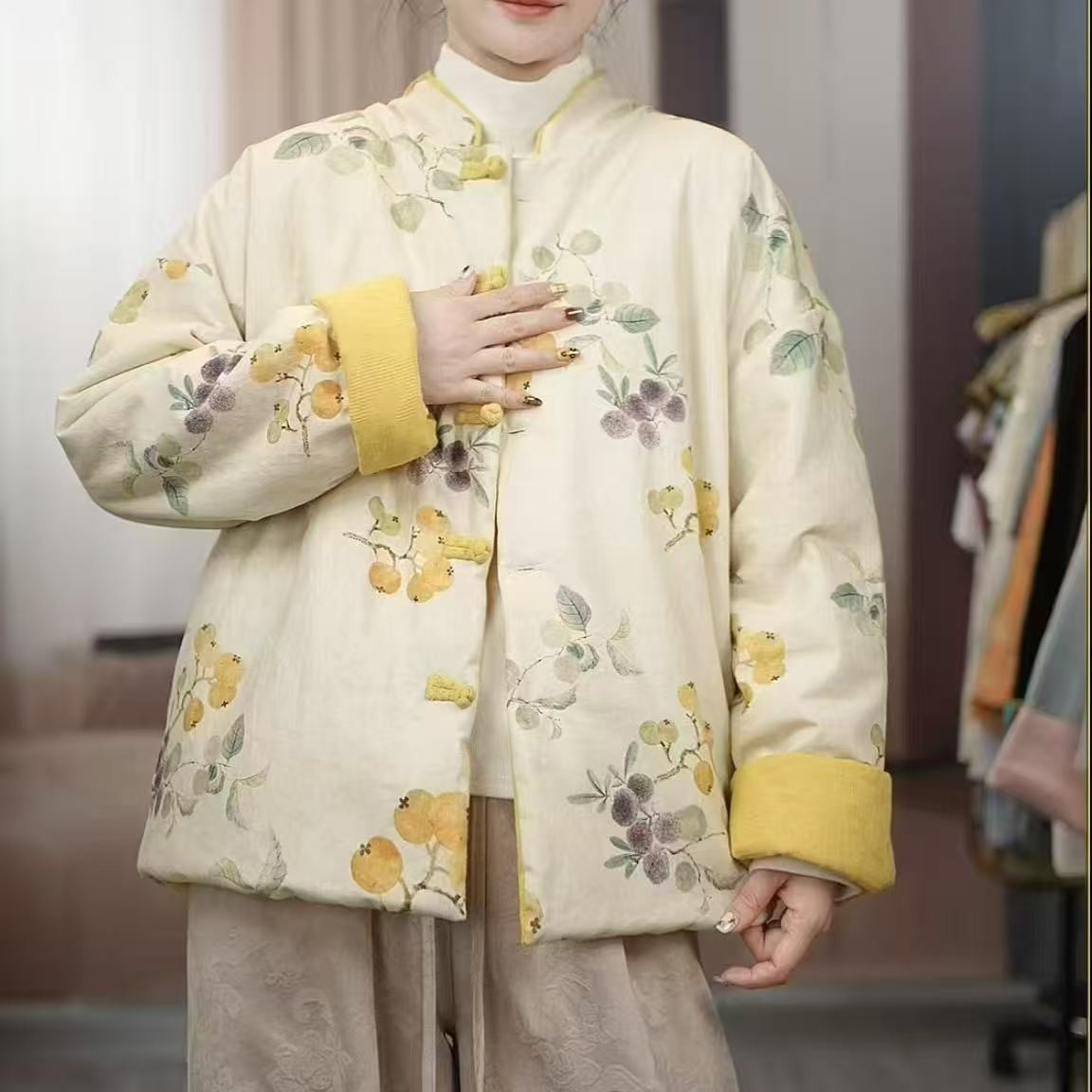 中老年妈妈秋冬棉衣奶奶裤子休闲