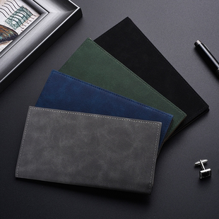 翻毛皮钱包2026新款 多卡位拉链钱夹卡包超薄简约学生皮夹证件 长款