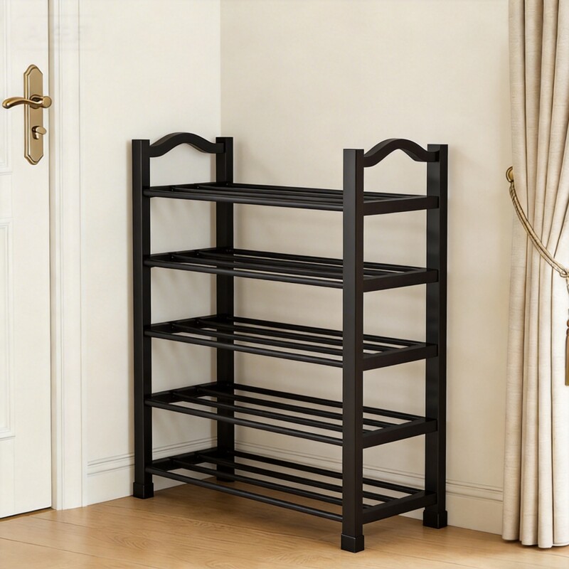 简易鞋架子家用多层门后省空间鞋子收纳架出租房宿舍门口窄款鞋柜