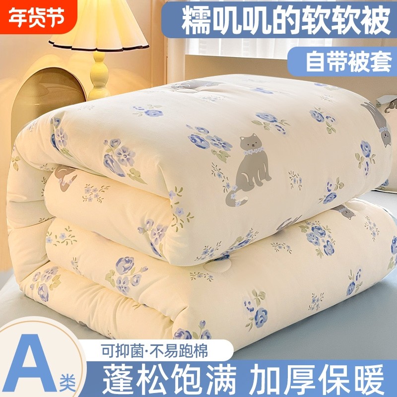 被子被芯四季通用棉被褥冬季保暖空调被学生宿舍单人冬被被套大豆