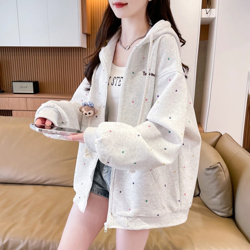 女童春装外套2026新款女孩大童韩系连帽卫衣套装儿童春秋长袖上衣