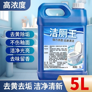 洁厕灵大桶装马桶清洁剂强力去污除臭黄垢卫生间尿碱溶解液所浓缩