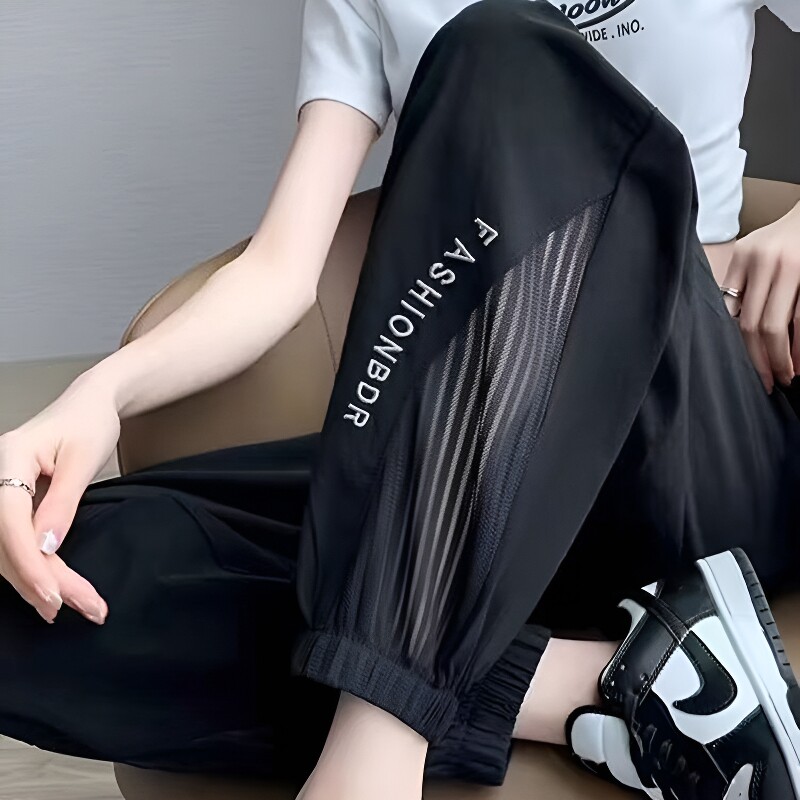 冰丝运动裤女夏季薄款图片