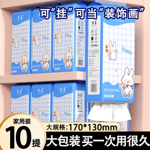 10000一分钱抽纸纸巾悬挂式实惠装整箱家用厨房卫生纸擦手纸