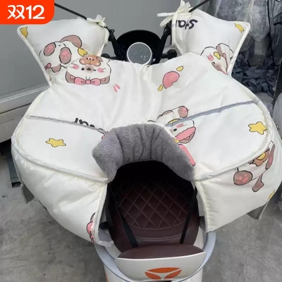 电动车挡风被冬季加绒加厚防寒防水适用爱玛雅迪2025新款女护肩