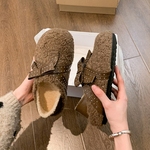 两穿勃肯鞋女2025新款冬季爆款超火加绒保暖一脚蹬毛毛棉鞋子女鞋