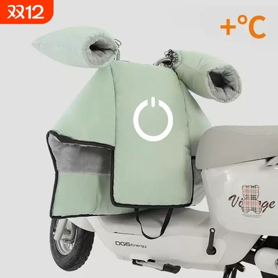 电动车挡风被分体款冬季加绒加厚小型电瓶车防雨防风罩特厚防寒女