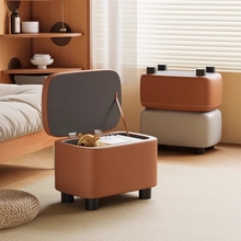 凳子家用门口换鞋凳简约现代收纳储物凳客厅茶几凳沙发脚踏凳矮凳