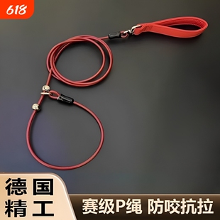 狗狗牵引绳防爆冲遛狗链子大中小型犬抗拉绳用具大型犬防咬钢丝