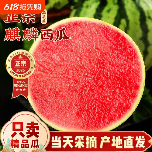 正宗云南麒麟西瓜当季新鲜水果