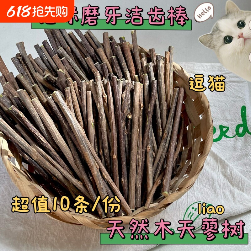 PetWoo精选 木天蓼磨牙棒 耐咬清新口气洁齿自嗨解闷猫咪玩具