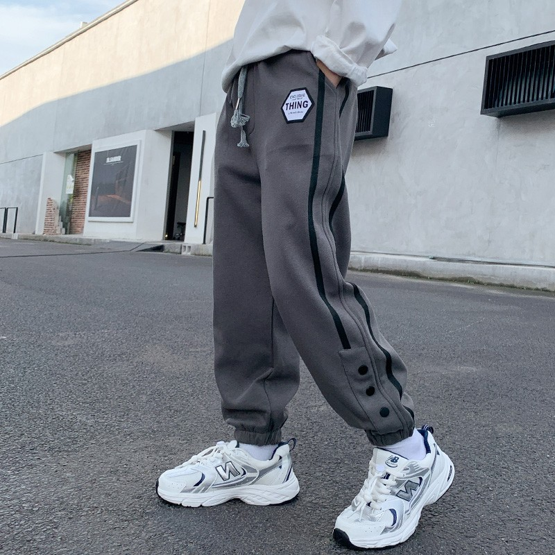 儿童男童裤子宽松卫裤秋冬季2025新款中大童秋装运动裤男孩休闲裤