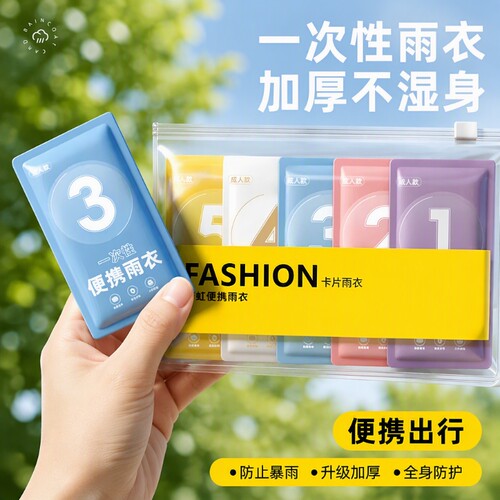超十万+人加购】应急一次性雨衣