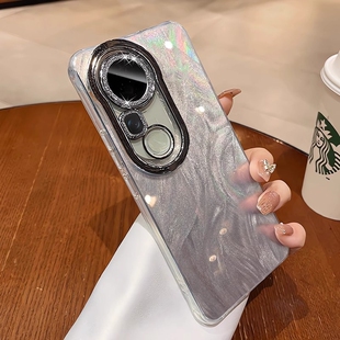 适用新款vivoS20手机壳vivoS19冰川纹手机壳vovoS18Pro保护套viviS17超薄S16镜头膜全包S15时尚简约全包女款