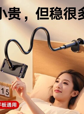 床头手机支架手机架懒人2026新款床上床边平板ipad桌面躺着看玩电视神器在宿舍通用支撑伸缩固定夹子追剧软管