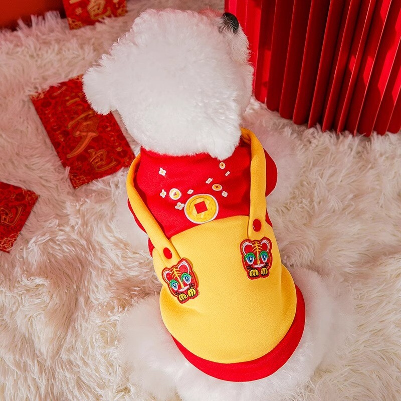 过年宠物小狗狗衣服秋冬款2024新款新年小型犬冬天比熊泰迪冬季