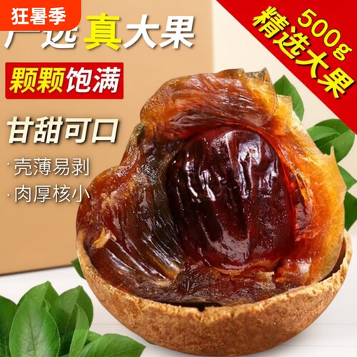 正宗大果桂圆干500g非特级带壳新货福建特产龙眼肉干货优选新鲜