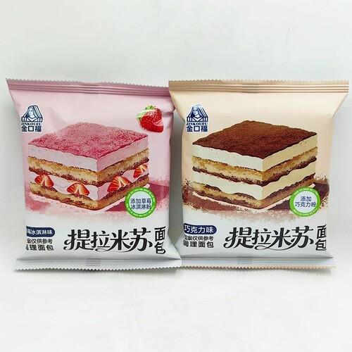 金口福夹心面包提拉米苏草莓巧克力多口味早餐新选择
