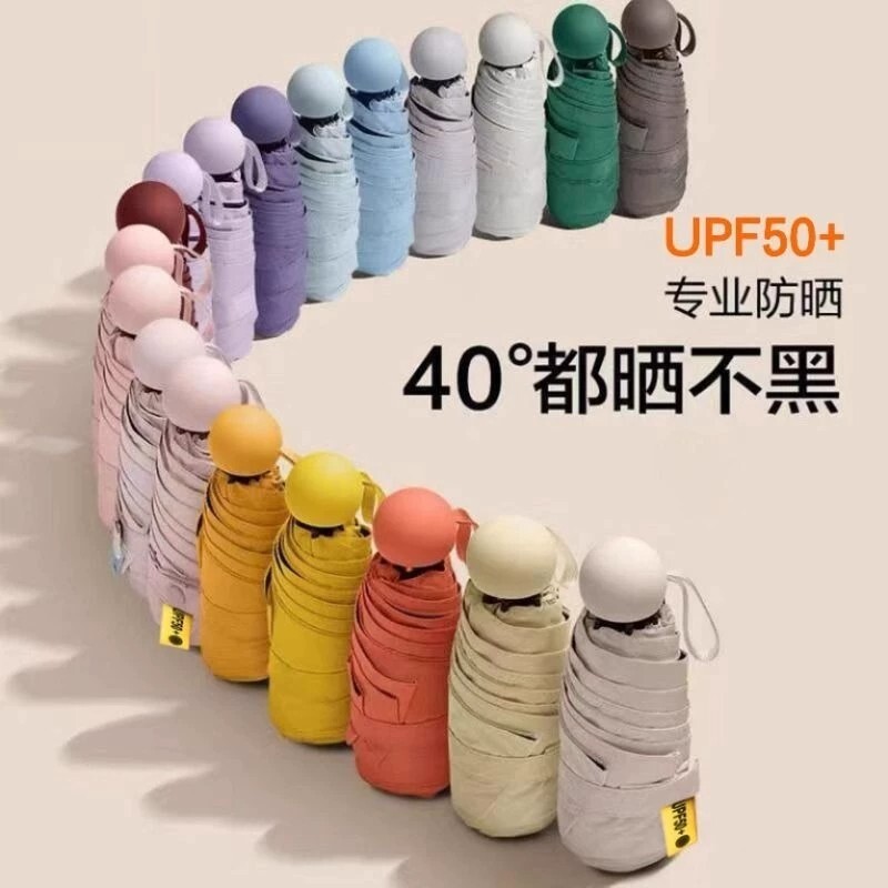 迷你胶囊五折伞UPF50+图片