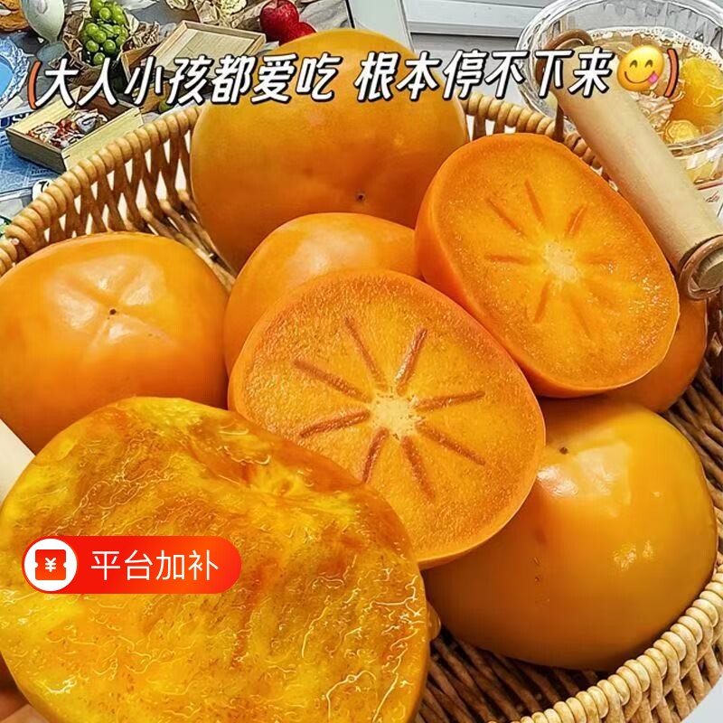 新鲜正宗巧克力阳丰脆柿应季冰糖柿子当季无核水果整箱批发脆甜