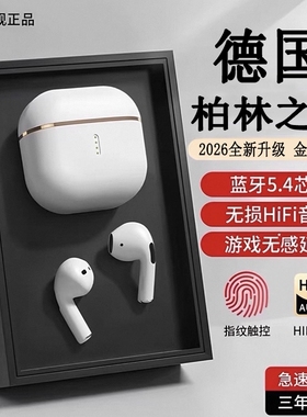 柏林之音半入耳式2025新款无线蓝牙耳机降噪运动跑步长续航立体声