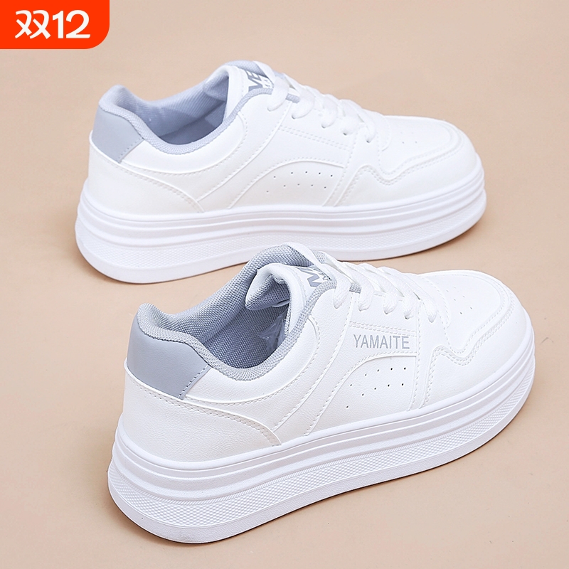 运动鞋子女2025新款爆款百搭学生休闲小白鞋厚底老爹鞋ins潮轻便