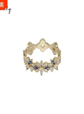 艾特里里光之城系列双面旋转可佩戴闭口戒指日常百搭戒指