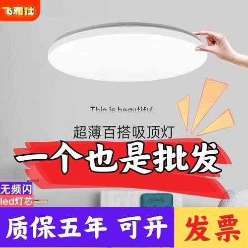 飞雅仕圆形超薄防蚊三防吸顶灯