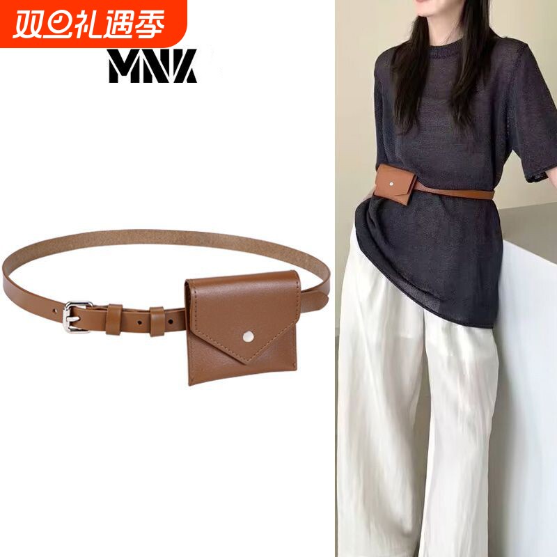 2025高级新款装饰韩国搭配迷你腰包皮带腰带百搭时尚配饰钱包
