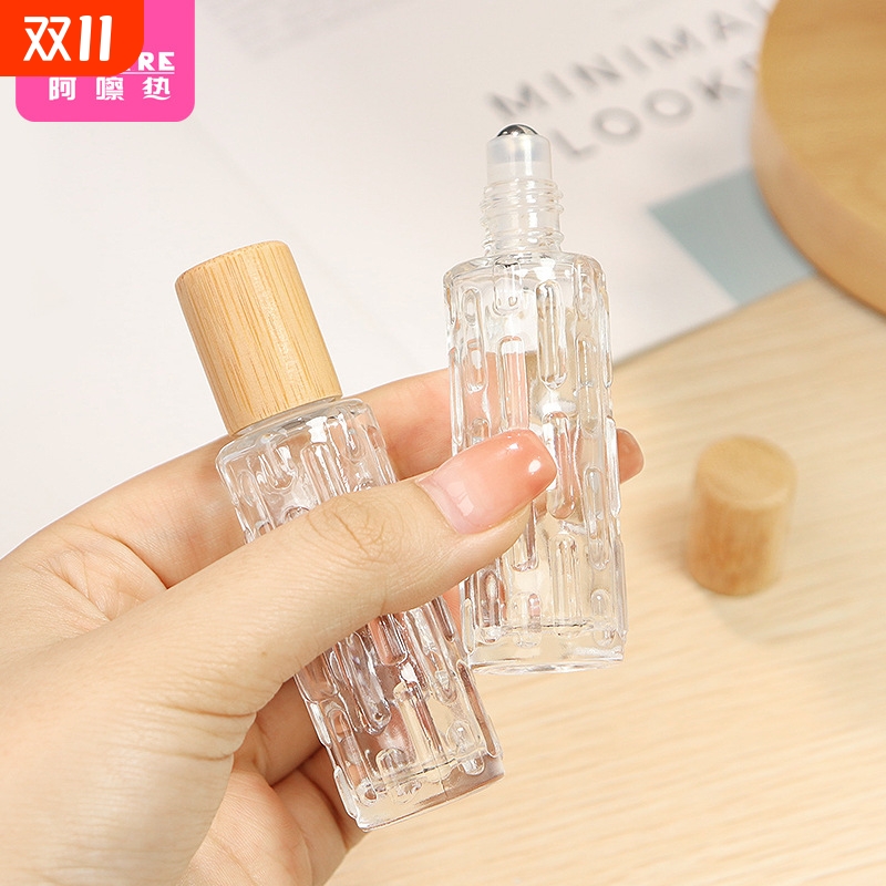 分装瓶/滚珠A1pf0-易上手香水玻璃竹盖走珠小空瓶旅行便携工具