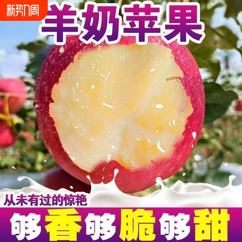 【直发】正宗羊奶苹果山西红富士脆甜当季新鲜孕妇水果整箱包邮