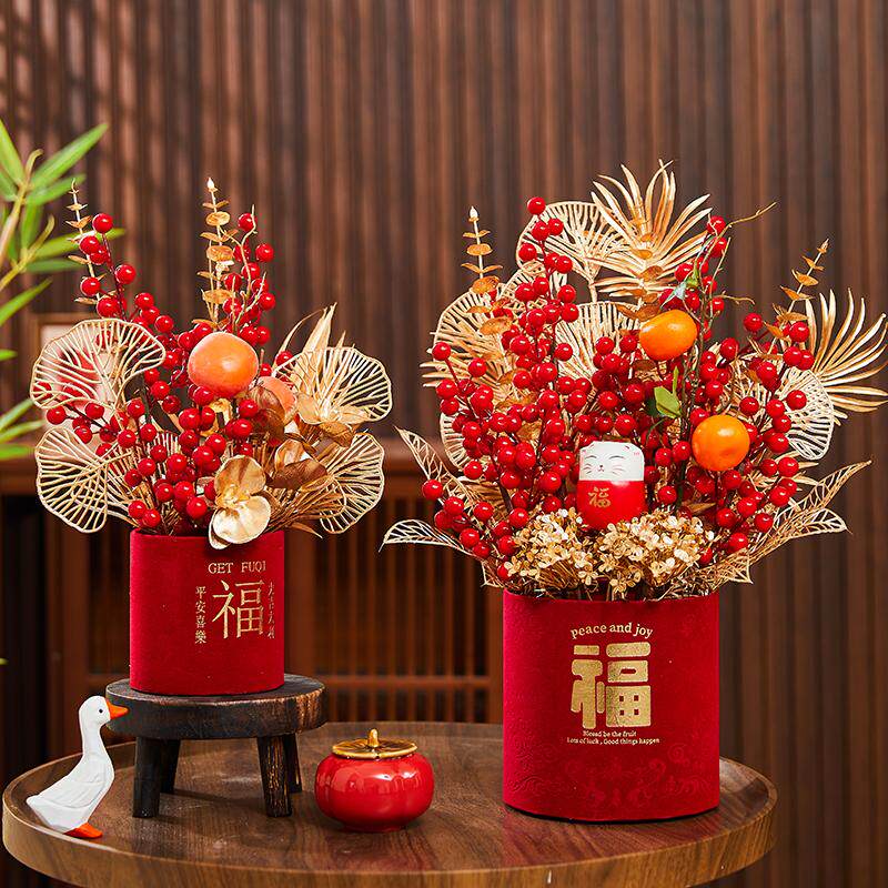 2026马年新年福桶摆件春节家用客厅场景布置过年桌面发财果装饰品,节庆用品/礼品,节日装扮用品,淘宝优惠券,粉丝福利购,淘宝优惠卷