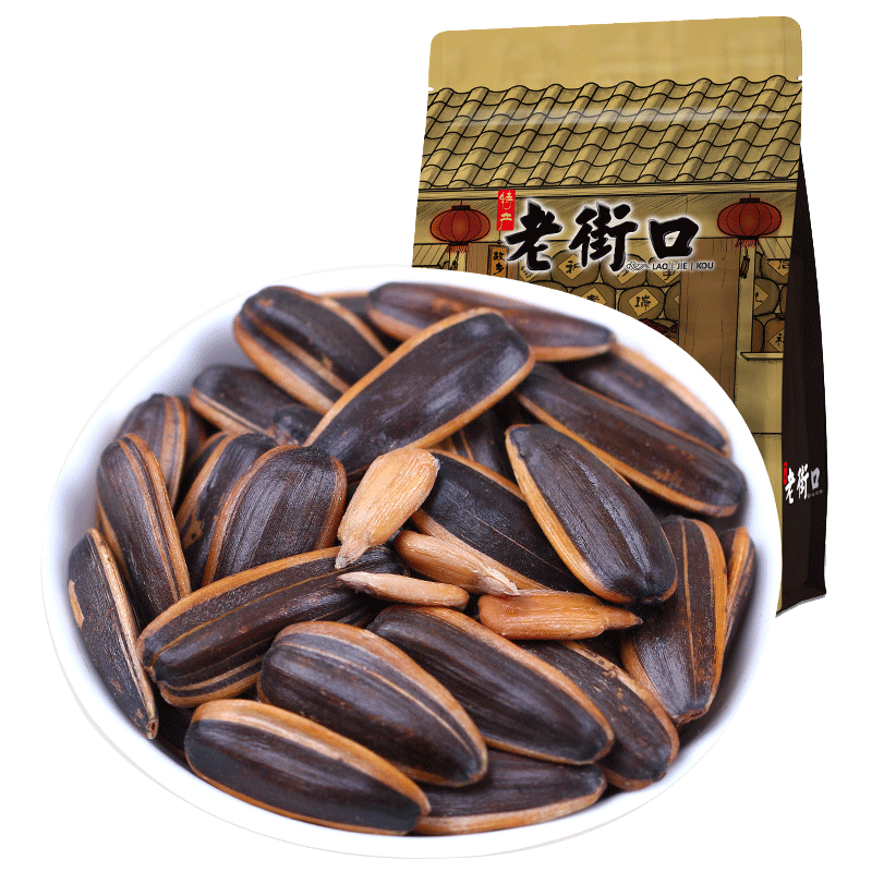 老街口焦糖味瓜子500g袋装五香味