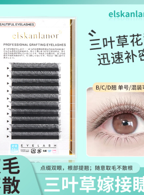 三叶草嫁接睫毛不散根超软毛cbd翘混合装0.05y型yy睫毛美睫店专用