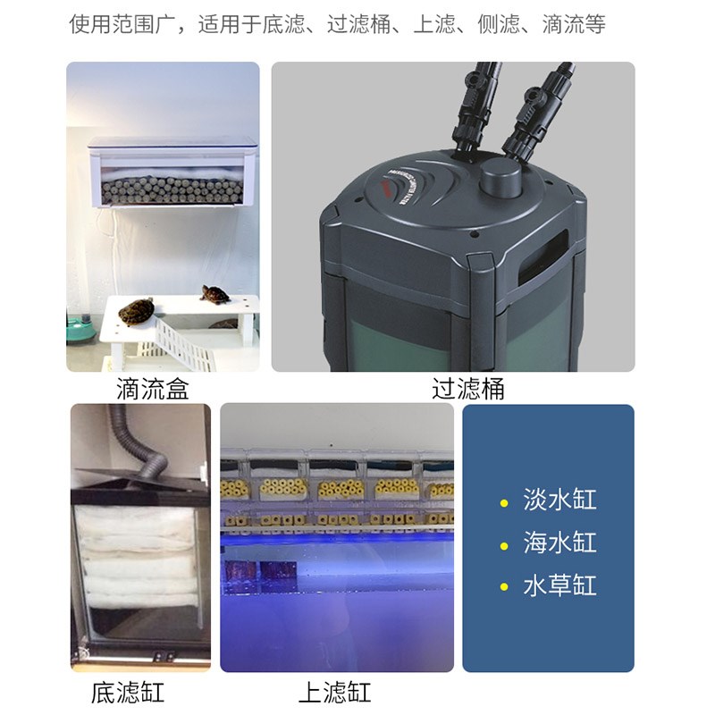 E芯鱼缸羊绒棉透水培q菌净水不堵水加厚物理滤筒滴流盒生化过滤棉